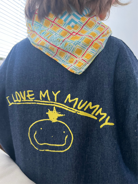 I Love My Mummy Overall (Denim / Khaki)