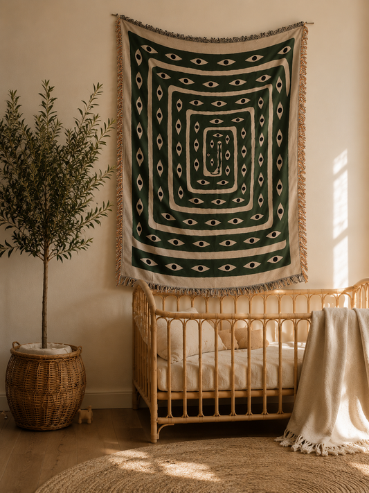 Sacred Eye Snake Wall Design