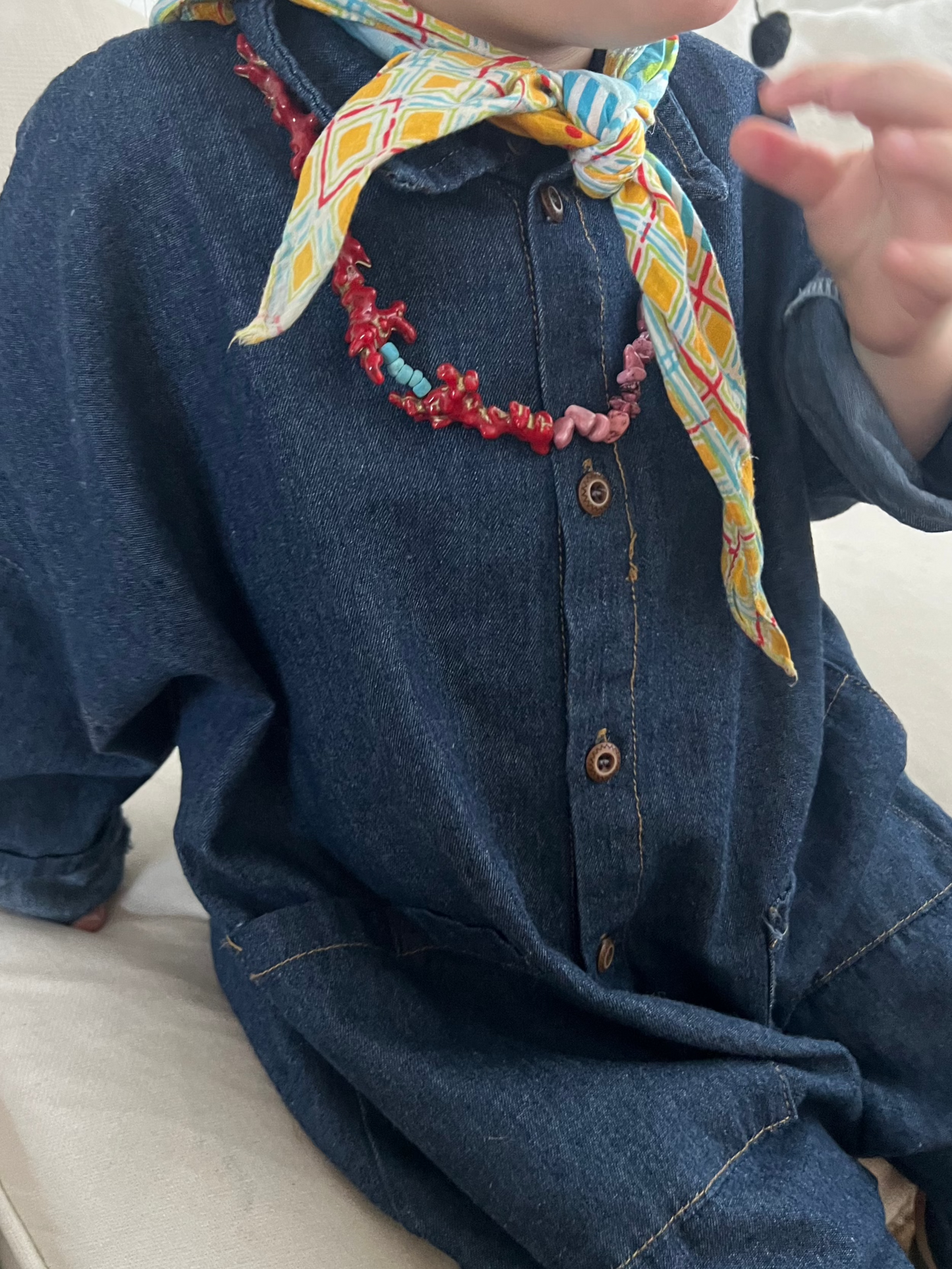 I Love My Mummy Overall (Denim / Khaki)