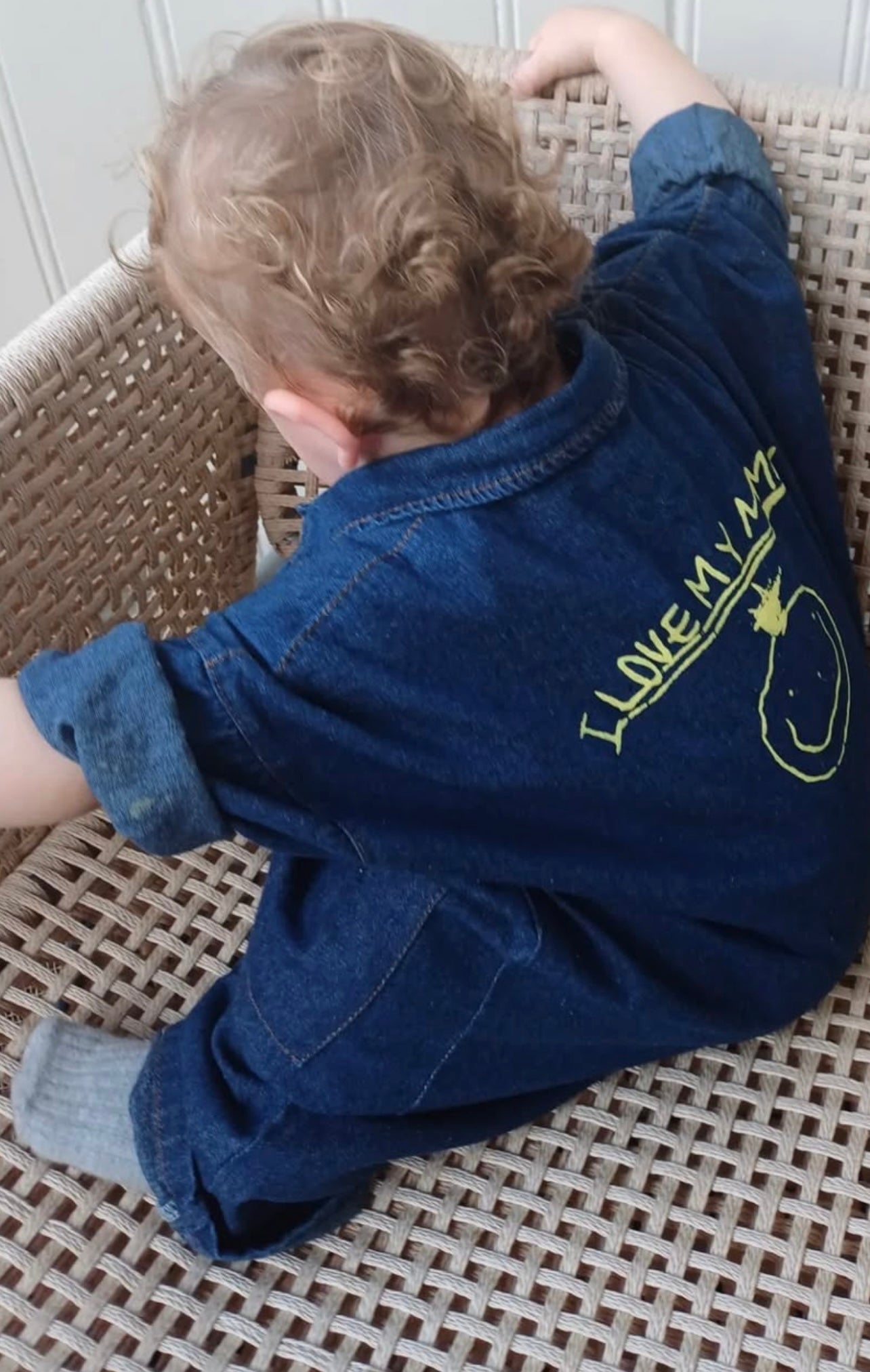 I Love My Mummy Overall (Denim / Khaki)