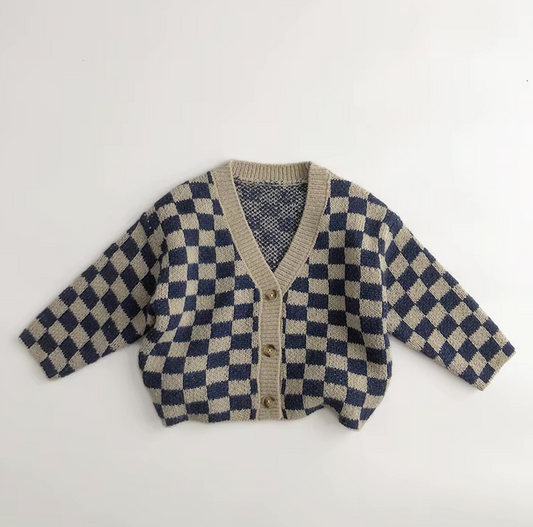 Knitted block vest