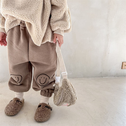 Fleece Joggers Smiley
