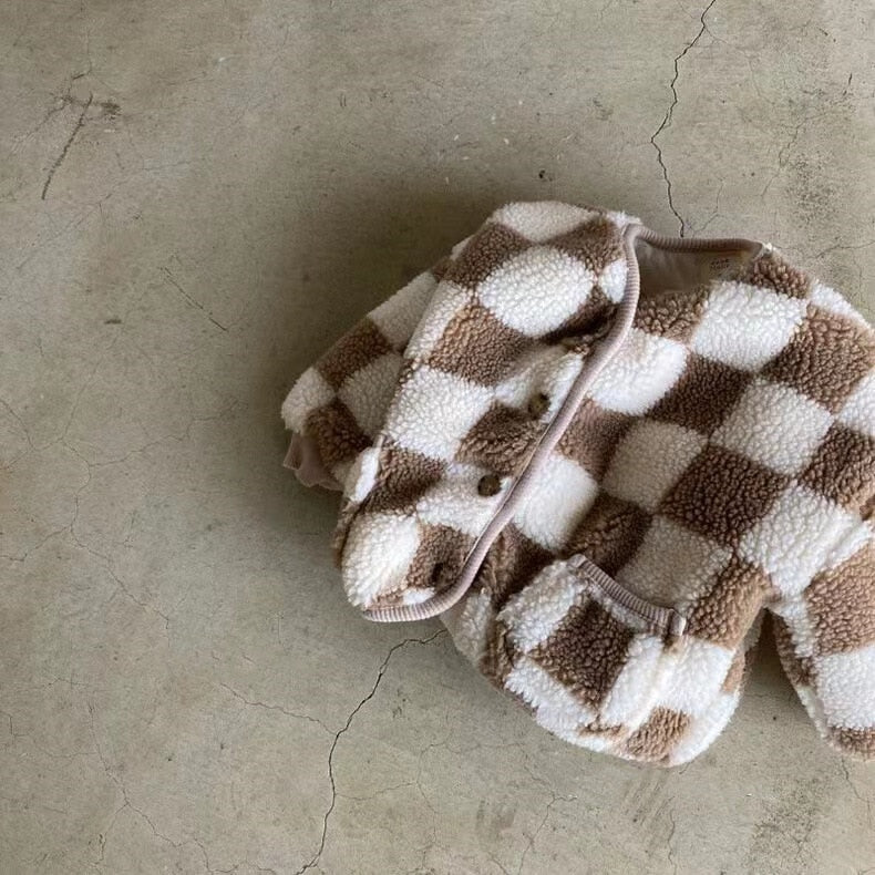 Block Fleece Coat