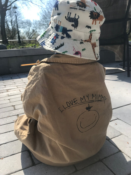 I Love My Mummy Overall (Denim / Khaki)